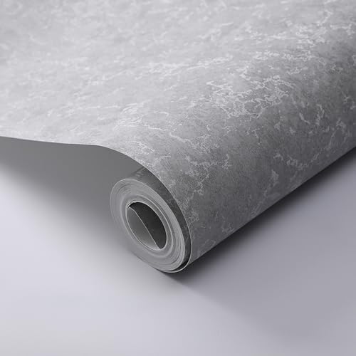 Cathpetic Grey Wallpaper Textured with Irregular Feature Mix Plain Wallpaper Decorative Luxury Wall Paper Roll for Living Room Bedroom Kitchen Front Room 1 Roll=5m