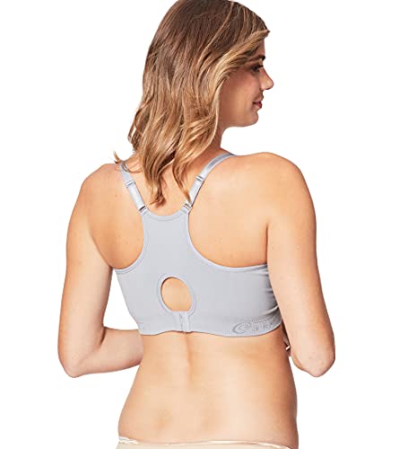 Cake Maternity Cotton Candy Wirefree Nursing Bra For Breastfeeding, Seamless Maternity Sleep Bra, Steel Grey, X-Large #TOP2
