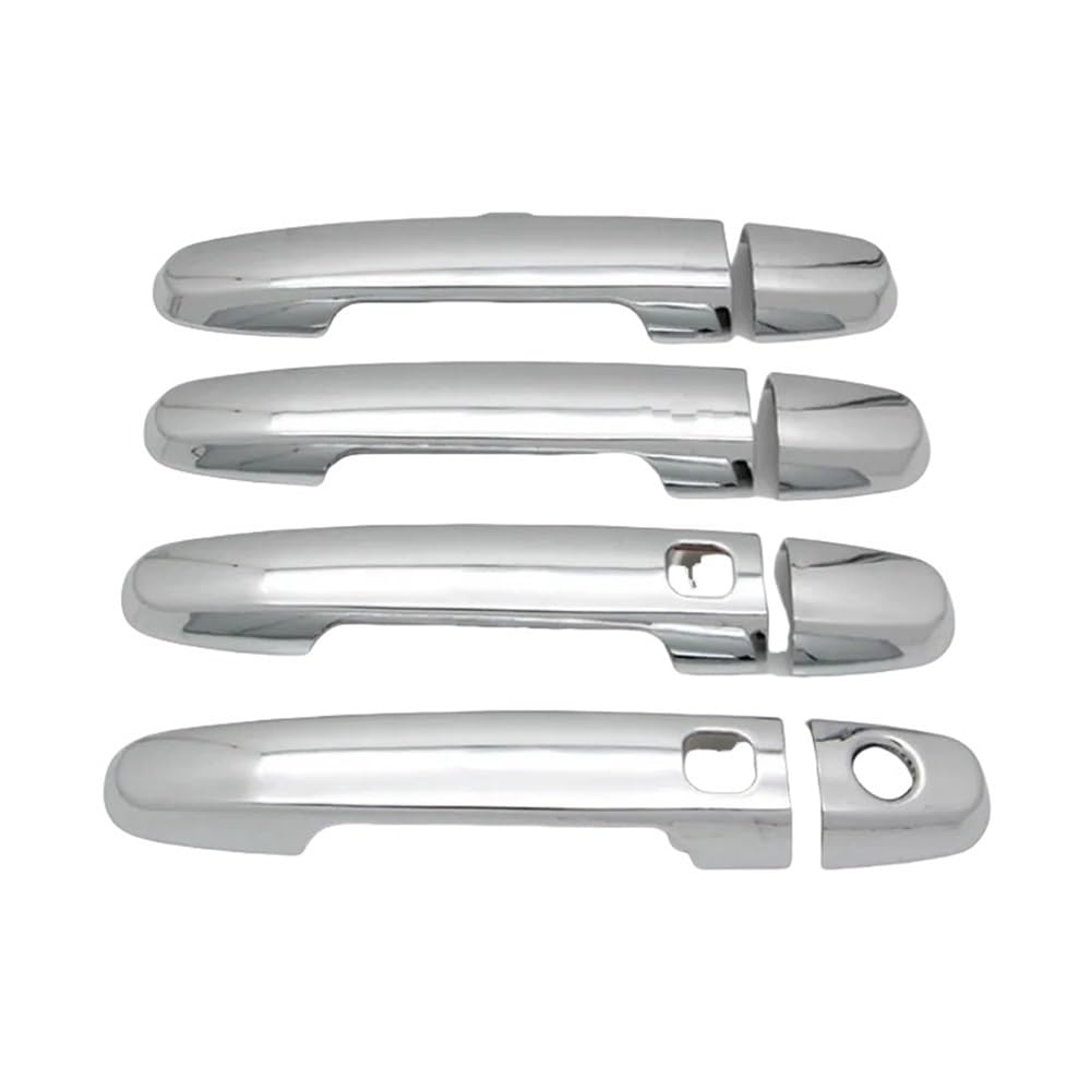 Gteew Siver 2 Buttons Side Outer Door Handle For Fielder 2005 2006 2007 2008 2009 2010 2011 2012 2013 Car Door Handle Cover Trim Accessories