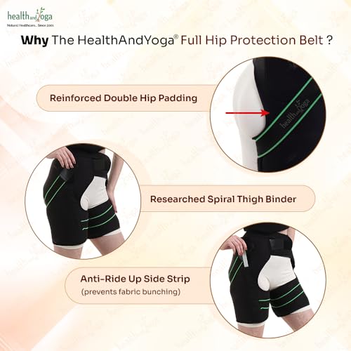 Cinturón de Protección de Cadera con Acolchado Extra HealthAndYoga miniatura 4