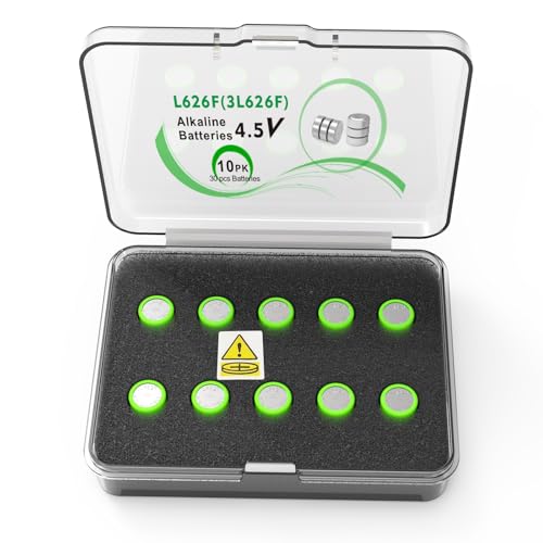 ARKSight 10-Pack 3AG4 / 3LR626 / 3x377 Replacement Batteries 4.5V for Training Cartridges Boresighters and Flashlights High Performance Long-Lasting Alkaline Cells