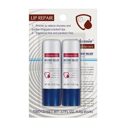2PCS Lip Balm Stick - Lip Repair Cream for Dry Cracked Lips - Long Lasting Moisturising Lip Care Intensive Lip Repair for Cracked - Natural Lip Protection - Gifts For Women Girls