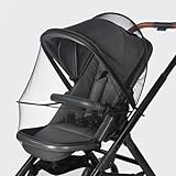 Baby Stroller Mosquito Net Universal Breathable Stroller Canopy Cover with Mosquito Netting for Infant Toddler Pushchair (Black)