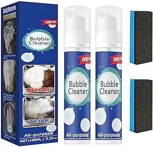 Bubble Cleaner Foam Spray,Kitchen Cleaner Spray,Kitchen Degreaser Spray,Kitchen Spray Heavy Dirty,Foam Drain Cleaner,Microwave Cleaner,All Purpose Rinse Free Cleaning Spray,Deep Fat Fryer Cleane