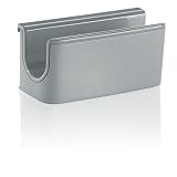 SIGEL GL810 Soporte para rotuladores para pizarras magnéticas de cristal, 7,5x3,7 cm, gris claro