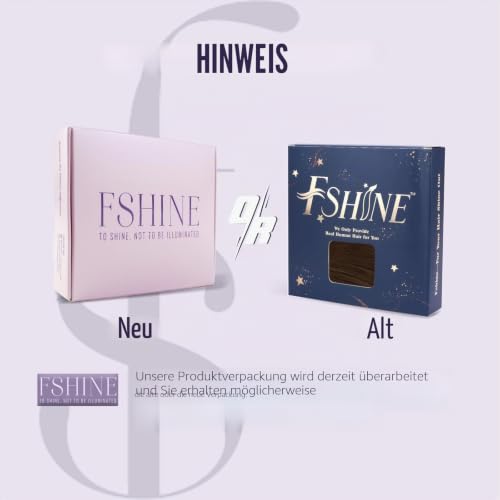 Fshine Echthaar Extensions Tape Dunkelbraun 45cm 50g Tape in Extensions - 9