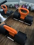 Kettlebell Grip,Kettlebell Adjustable Portable Weight Grip Travel Workout Equipment Gear for Gym Bag, Crossfit WOD, Weightlifting, Bodybuilding, Lose Weight | Clamps to Dumbbells,Handle to Convert Dumbbells into Kettlebells for Workouts