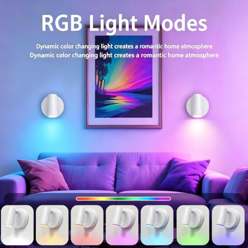 Image of Neioaas RGB Spotlights Indoor -Rechargeable Plant Spotlight,White