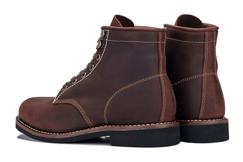 Golden Fox ‘Overlord’ Men’s 6-Inch Service Boot, Leather Welt, Premium Oiled Full Grain Leather, ASTM Rated3