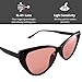 Family Tree Remedies FL-41 Migraine Glasses Transitional Lens for Indoor/Outdoor Light Sensitivity & Photophobia Cat Eye Cloth Bag