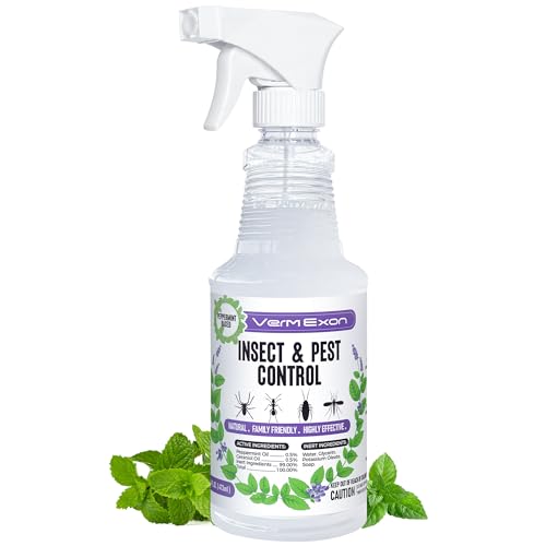 Peppermint Oil Insect & Pest Control Spray – 16oz Natural Plant-Based Bug Killer for Spiders, Ants, Flies, and Other Insects, Safe for Home & Kitchen Use