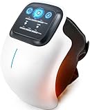 Careella Masajeador de rodilla inalámbrico, calentado, recargable, ajustable, con vibración inteligente y luz suave, dispositivo cómodo inalámbrico para rodillas y articulaciones, equipo de relajación