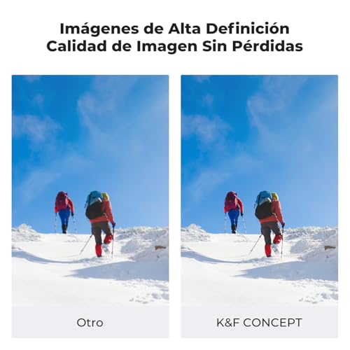 K&F CONCEPT Nano-Xcel 55mm Magnético Filtro Polarizador Circular, Filtro CPL con Anillo de Adaptador y Tapa de Lente Magnética, CPL Filter con 28 Capas Revestimientos Vidrio Óptico - imagen 5