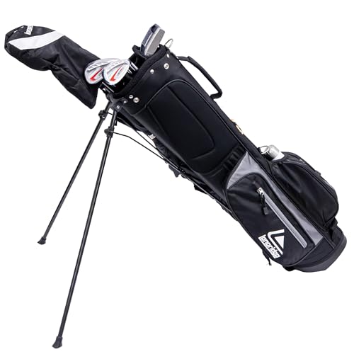 Foto von Longridge 6' Weekender Golf Stand Bag Schwarz SILBER