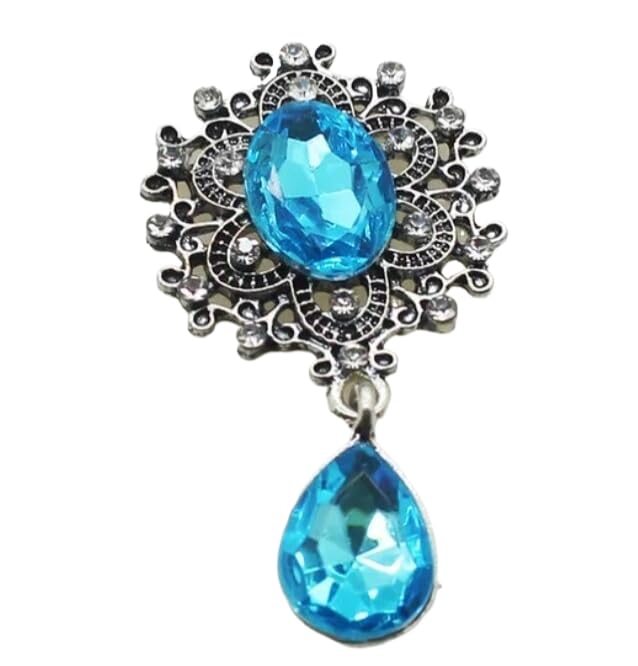 1pcs,alloy Rhinestone Flat Back Brooch 46 * 25MM Webbing Clothing Accessories,25mm X 46mm2