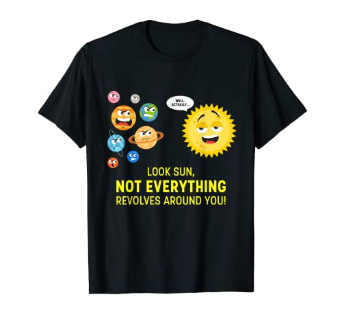 Funny Science Teacher T-Shirt Regalo Planetas Rotación Camiseta