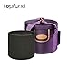 TOPFUND Purple Heavy Duty Crystal Singing Bowl Carrying Case 10 inch with Sponge Padded Sleeve 8