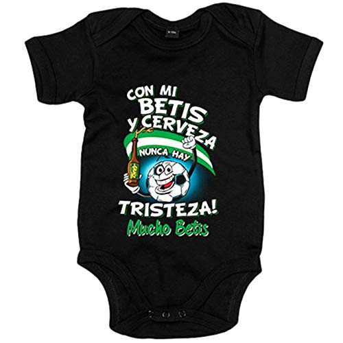 Body bebé frase con mi Betis y cerveza...