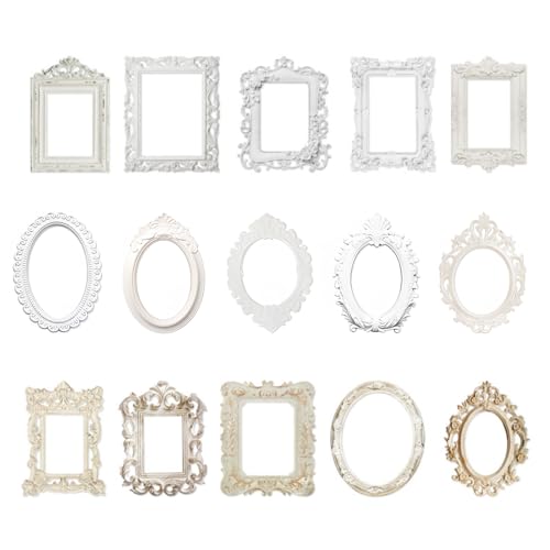 YUVKIN 30 Mini Marcos de Fotos Scrapbooking Tarjetas Decorativas Vintage Encaje Papel para Álbum de Fotos Diario Cuaderno Álbum de Recortes Bullet Journal Manualidades DIY