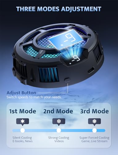 Image of darkFlash iPad Cooler, Magnetic /Back Clip 2 in 1 Tablet Cooler for ipad /Surface pro /Samsung Tab, Steam Deck Fan, 30W Tablet Cooling Case with Temperature Display for Gaming, Live Streaming (GT-PRO)