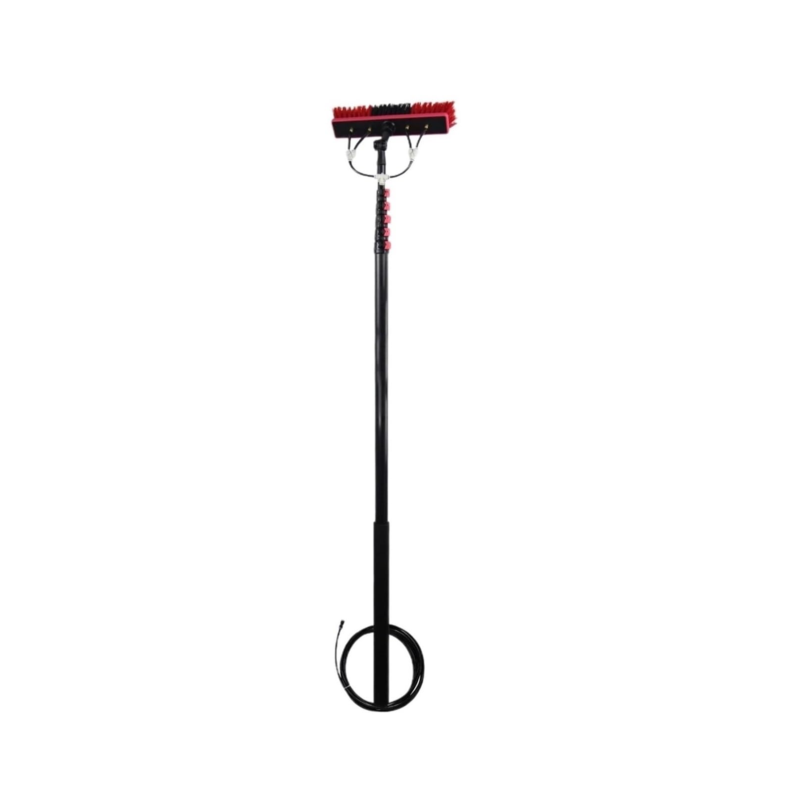 Cleaning Pole Solar Panel Brush Outdoor Telescopic High Reach Window Cleaning Pole Retractable Tool Suitable For Roof Window Cleaner Equipment