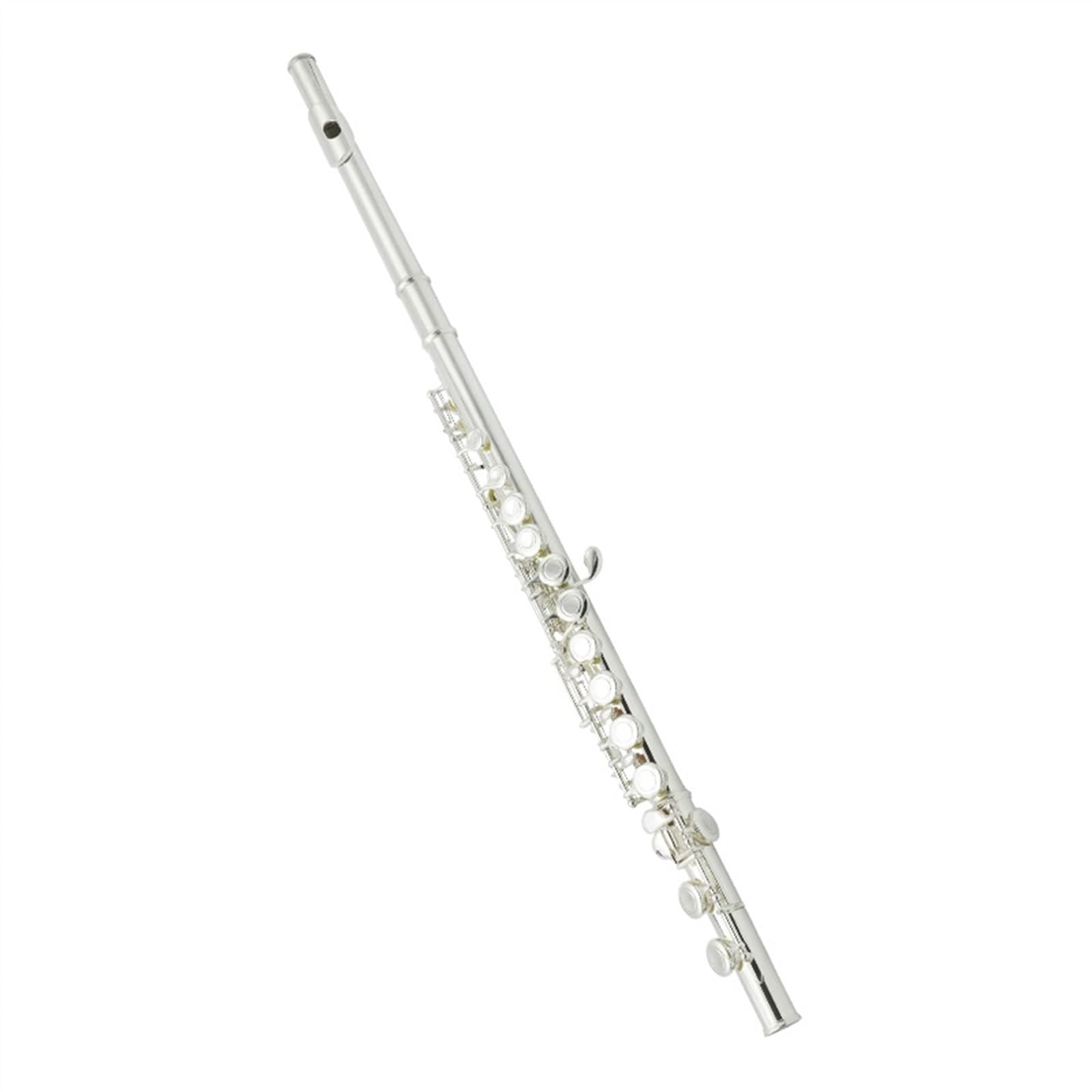 Set di flauti placcati in Argento, Strumento a 16 Fori, Fori Chiusi, Tono Do con Chiave Mi Divisa, Adatto ai Principianti.,