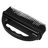 TOGEVAL 黒色シリコン製ペット抜け毛ブラシ 耐久性設計で変形に強く 家用家具 ベッド ソファ カーペット 車内の犬猫毛除去に 柔らかい毛先