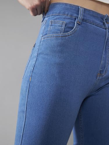 Image of Dolce Crudo Distressed High Rise Skinny Jeans for Women