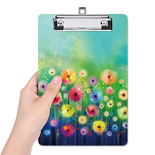 Image of Small Plastic Clipboard 6 x 9 in, Standard A5 Size Fashion Clip Board