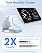 3 in 1 Wireless Charging Station for Apple Multiple Devices, Foldable Magnetic Fast Travel Charger, Compatible with MagSafe iPhone 16 15 14 13 12 Apple Watch & AirPod, Gift for Women