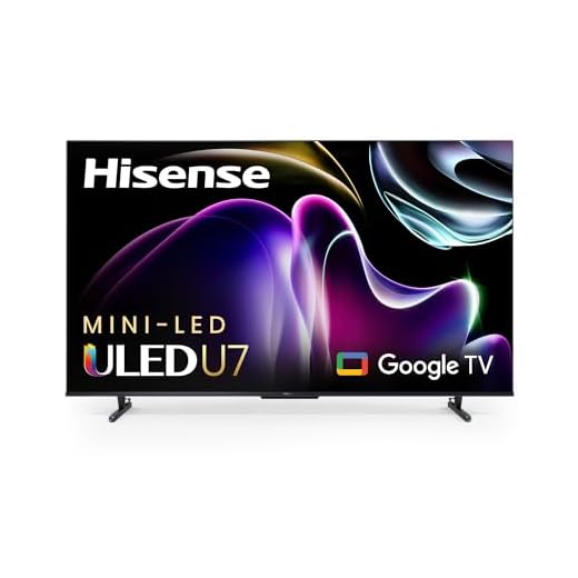 Hisense 65-Inch Class U7 Series Mini-LED ULED 4K UHD Google Smart TV (65U7K) - QLED, Native 144Hz, 1000-Nit, Dolby Vision IQ, Full Array Local Dimming, Game Mode Pro, Alexa Compatibility, 65U7K
