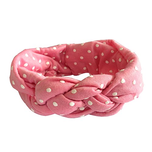 Misscat 5Pcs Kid Wave Point Cross Knit Twist Knot Hairband Headband Headwear #TOP5