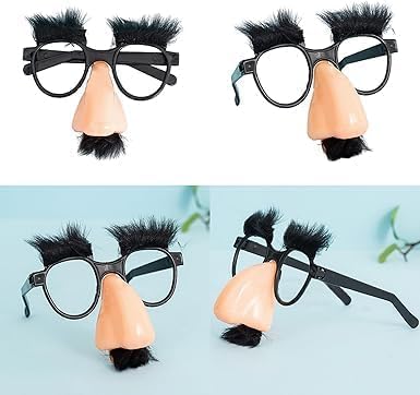 1Pc Black Disguise Glasses With Funny Nose Add Fun To Your Celebrations Funny Glasses Spoof Accessories, Novelty