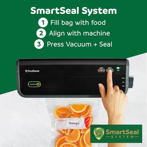 Image of FoodSaver Quart Vacuum Seal Bags, 130 Count Pre-Cut BPA-Free Storage Bags, Align to Seal & Tear to Open for Food Storage, Sous Vide, and Meal Prep