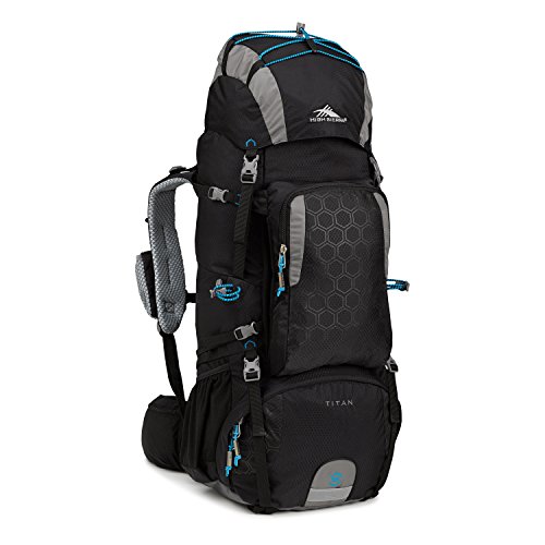 High Sierra Tech 2 Series Titan 55 Internal Frame Pack, Black/Charcoal/Pool