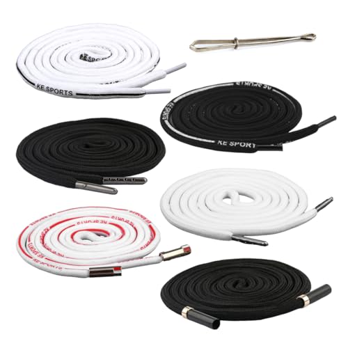 SGERUFZ 6 Stück Elastisch Kordel für Jogginghose und Hoodie, Hosenbänder Kordelzug mit Durchziehnadel, Hosen Kordel zum Einziehen (130 cm, 6 Designs)