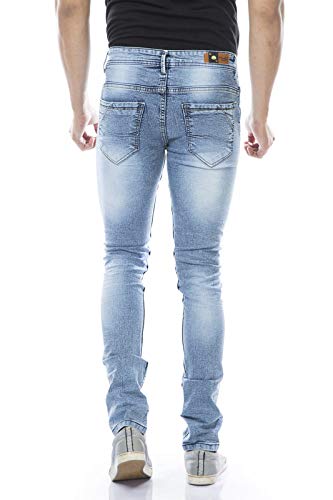 Image of Men's Slim Fit Jeans (newmoudlin mikadojeanslightblue 36 Light Blue 36)