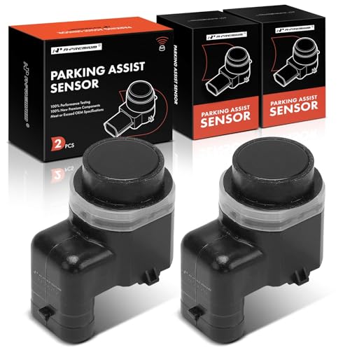 A-Premium 2-PC Reverse Backup Parking Assist Sensor Compatible with Select BMW Models - X5, 528i, 528i xDrive, 535d, 535i, 535i GT xDrive, 550i GT, 640i Gran Coupe, 650i, 740Ld xDrive, 750i, X3, X6