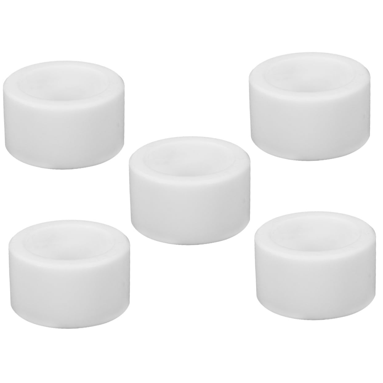 VILLFUL 5pcs Laboratory Evaporation Dish Petri Dish 30mm Petri Plates Culture Dish Agar Culture Petri Dishes 30mm Petri Dish Chemistry Petri Holder Agar Plates Evaporating Dish White PTFE