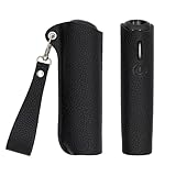 CaseGuiderプルームオーラケース プルームオーラカバー 最新型Ploom auraに適用するカバー ストラップ付き 保護ケース Ploomケース プルームケース シガレットケース 電子タバコケース ストラップ付き (ブラック（ストラップ）)