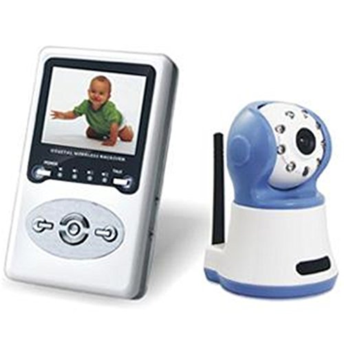 Babyphone, Baby Kamera 2,0 Zoll LCD IR Nachtsicht Sicherheit Überwachung CCTV Kamera 2 Way Talk Video Nanny Vigilabebe (Weiß),Weiß