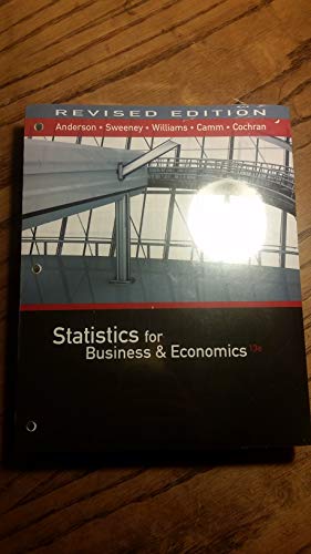 Statistics for Business & Economics, Revised, L... 1337115622 Book Cover