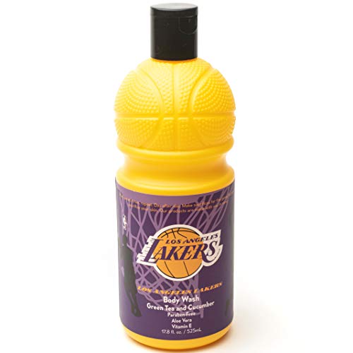 Bathletix NBA Los Angeles Lakers Body Wash 17.5 oz - Perfect For The Baller In All Of Us – Made With Aloe Vera and Vitamin E - Finish Your Game In Style