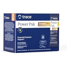 Trace Minerals | Power Pak Electrolyte + Immunity Boost Drink Packets | 1200 mg Vitamin C, Elderberry, Zinc, D3, B6, B12 | Immunity, Hydration | Kids & Adults 6.9 Ounce, Pineapple Coconaut