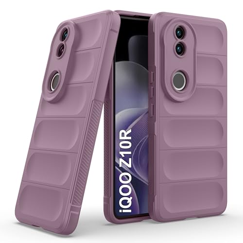 Image of Zapcase Back Case Cover for iQOO Z10R | Compatible for iQOO Z10R Back Cover | Liquid Silicon Magic Case with Camera Protection | Lavender