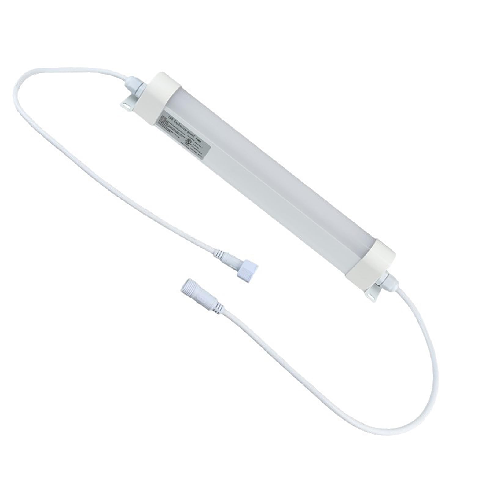 Lámpara LED De Tubo A Prueba De Explosiones, 3000K Cálida, IP65, Resistente Al Agua, 900-3600LM, CRI>80, Para Techo, Ideal Para Garaje, Almacén, Taller O Uso Industrial,2pc-30cm/11.8in