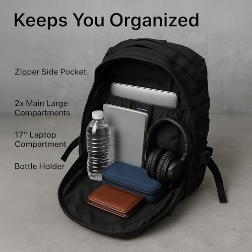 WESTEND 29L Tactical Backpack for Men – Military Assault Pack with MOLLE System, Heavy Duty Bug Out Bag for Outdoor Activity - Image 5