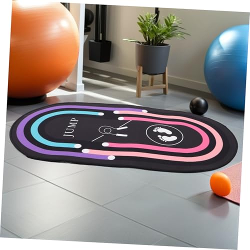Jump Rope Mat 31.5x19in Alfombra Ovalada Amortiguadora para Ejercicio miniatura 5