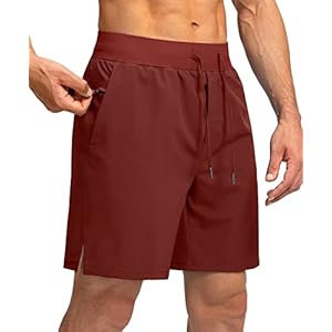 Men’s Running Shorts with Zipper Pockets 7″/ 5″ / 9″ Lightweight Quick Dry Basketball Gym Workout Athletic Shorts for Men