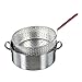Bayou Classic 1201 10-qt Aluminum Fry Pot Features Perforated Aluminum Basket Heavy Duty Riveted Handles Perfect For Deep Frying French Fries Hush Puppies Fish & Chicken